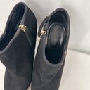 Guess  Black Belle Leather Suede Ankle Heel Booties Size 8 Photo 4