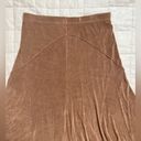 Coldwater Creek  Brown Slinky Western Style Midi A-line Skirt - S/M Photo 3