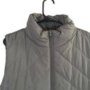 Krass&co NY &  Gray Quilted Sleeveless High Neck Full Zipper Vest Women Sz XL Photo 3