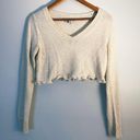 Reworked Cropped Knit Lettuce Hem Size M Photo 1