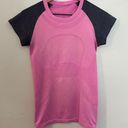 Lululemon - Swiftly Tech Short Sleeve Crew Pink Grey Running Training Gym Yoga Photo 2