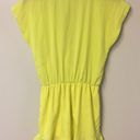 Honey Punch Chartreuse Ruffle Trim Romper Photo 3