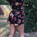 Papaya black floral romper Photo 1