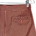 Lady Hagen  Gingham Check Golf Skort 6 Salmon Brown Pockets Skirt Shorts Photo 5