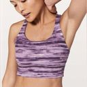 Lululemon  Energy Sports Bra Long Line Shadowed Smoked Mullberry Size 4 Photo 1