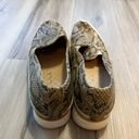 Donald Pliner  10 Leather Snakeskin Printed Slip on Loafers Photo 2