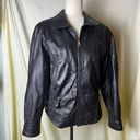 wilson's leather Wilson’s Leather Women’s Black Leather Bomber Jacket Zip Up Distressed Small Photo 0