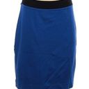 Trina Turk  Pencil Skirt Royal Blue Black Full Zipper Straight Women’s 6 Photo 0