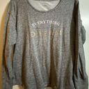 Danskin  Long Sleeve Heather Grey Dream Sleep Shirt Women's Sz Large Photo 0