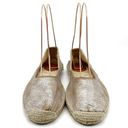 Rag and Bone  Georgie Silver Platinum Espadrille Slip-On Shoe Women’s Size 39.5 | 9 Photo 9