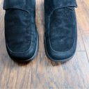 Paul Green  • vintage 90s platform loafer black suede leather monk strap chunky Photo 3