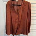 Mason & Belle  copper color peasant style blouse size 2X Photo 0