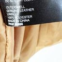 Bernardo  Genuine Leather Suede Jacket Button Down Brown Tan Size L Oversized Photo 9