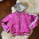 Vintage Yankees Bomber Jacket Pink Satin layered MLB New York Yankees Jacket Size L Photo 0