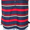 Tommy Hilfiger  Red White & Blue Striped Patriotic Sleeveless Blouse Size Medium Photo 3