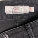 Torrid  Womens Crop Jegging Size 12 Black Denim Super Soft Jeans 3 Button Stretch Photo 5