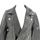 Unif  Leather Moto Biker Jacket I'd Rather Be Nowhere Punk Black size Small Photo 3