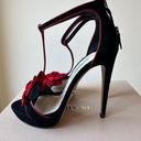 Prada NIB  Suede Rose T-Strap Stiletto Heel sz 37 Photo 7