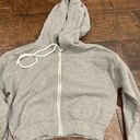 Forever 21 Gray Zip Up Crop Photo 1