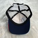 Adidas  Red and Blue Columbus Blue Jackets Snap Back Trucker Hat Photo 2