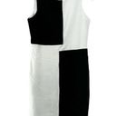 Carmen Marc Valvo NWT  Bicolor Business Pencil Dress Black White Sz M Photo 0