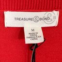 Treasure & Bond NWT  Cashmere Blend V-Neck Sweater in Poppy Red Size Medium Photo 4