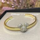 BaubleBar NEW IN BOX Disney x  Mickey Mouse rhinestone and gold cuff bracelet Photo 0