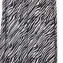 Bebe  zebra animal print silk bubble skirt women's medium black knee length y2k Photo 0