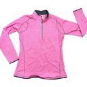 FootJoy  Womens Performance Pullover 1/2 Zip Pink Heather Golf Long Sleeve Small Photo 10