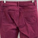 Talbots  High Waist Ankle Burgundy Denim Jeans Photo 4