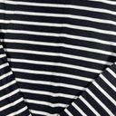 Mud Pie  Dress Black White Striped Jersey Knit Long Sleeves Shift SMALL Photo 1