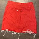 Rag and Bone Red Denim Skirt Size 32 Photo 2