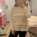 Popsugar Rainbow Cream Sweater Photo 0