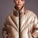 ALLSAINTS  Mika Metallic Puffer Gold Womens Size 4 Photo 11