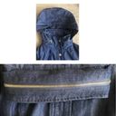 New York & Co. Navy Blue Denim Trench Coat Photo 6