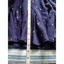 The Row  A Women Navy Blue Mini Skater Skirt w/ Gold Stars Size M Photo 8