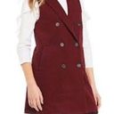 J. McLaughlin  burgundy Nova Double Breasted Notch Collar Vest size XS Photo 1