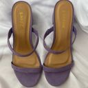 Bamboo  Purple 2.5 inch Slip On Heels Size 6 Photo 2