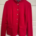 Tommy Hilfiger  NWT suit separates peplum blazer jacket women’s size 6 ruby red Photo 4