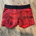 Lululemon  Red Shorts Size 10 Running Activewear Workout Biker What The Sport Photo 1