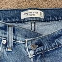 Abercrombie & Fitch  ‘90s Straight Ultra High Rise Criss-Cross Blue Jeans 30 / 10 Photo 8