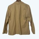 Denim & Co  Jacket Cotton Button Up Khaki Small Photo 5