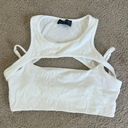 White Fox Boutique White Crop Top Photo 0