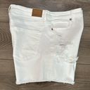 American Eagle  High Rise White Mom Jean Shorts Size 8 Photo 1