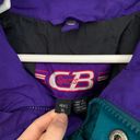 CB Sport Vintage Blue Green  Zip Up Windbreaker Bomber Jacket Photo 4