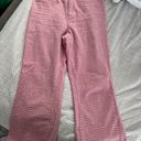 ZARA pink Gingham Trousers Photo 4