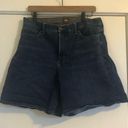 Lee Y2K  high waisted long mom or dad blue jean shorts stretch vintage jort women Photo 0