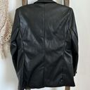 Dynamite  Women's Black Jacket Blazer Faux Leather / Size Medium Photo 4