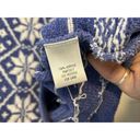 Croft & Barrow Retro Blue Fair Isle Nordic Metal Closure Cardigan  Soft Sweater M Photo 6