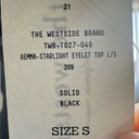 The Westside Gemma Starlight Eyelet Top Black Photo 8